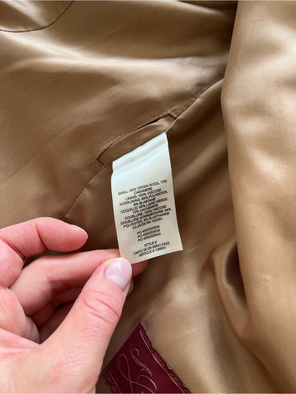 Aritzia Wilfred Wool Cashmere Coat - Picture 5 of 11
